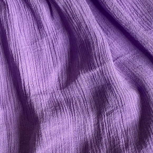 Tie Back Halter Lilac Lavender Top - Picture 5 of 6